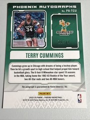 2023-24 Panini Phoenix – Phoenix Autographs Terry Cummings #PA-TCU White /49