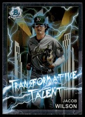 2023 Bowman Draft Transformative Talent Jacob Wilson Rookie Oakland Athletics