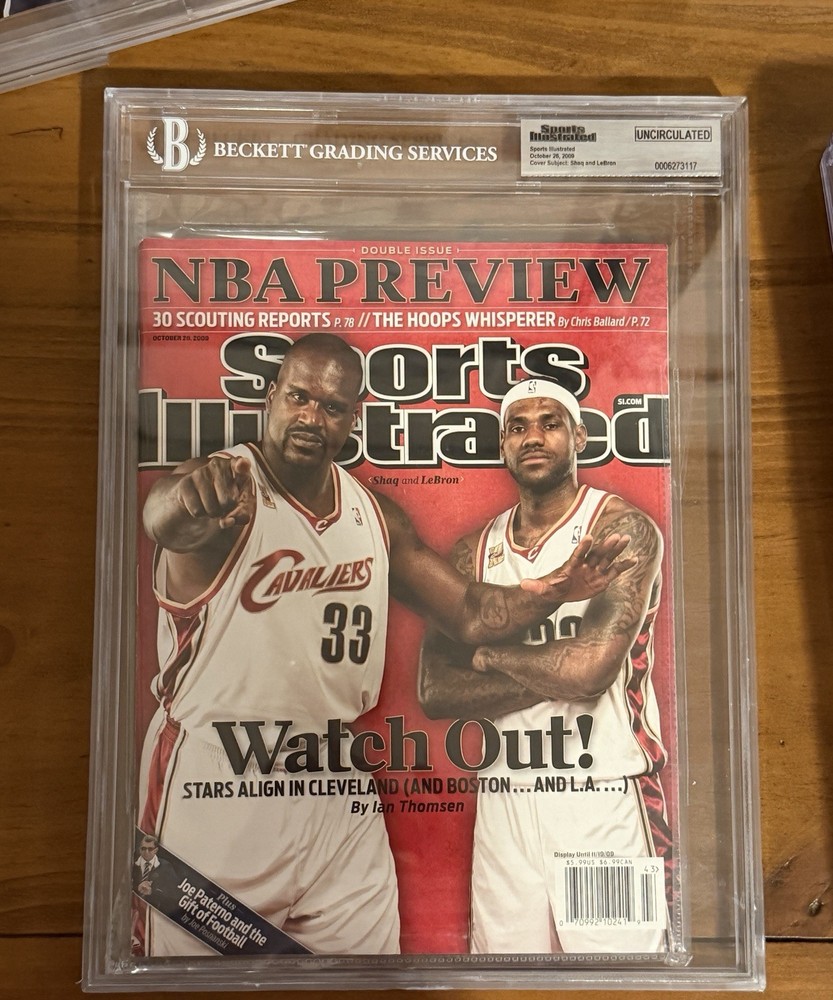 Sports illustrated October 26 2009 NBA Preview Shaq Lebron James Uncirculated