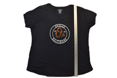 Soft As A Grape Womens MLB Baltimore Orioles Baseball Black Shirt New S, XL, 2XL