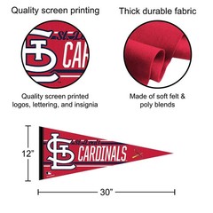 St. Louis Cardinals MLB 12 in X 30 in Pennant