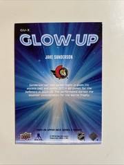 2025-26 Upper Deck Series 2 – Glow-Up Jake Sanderson #GU-3
