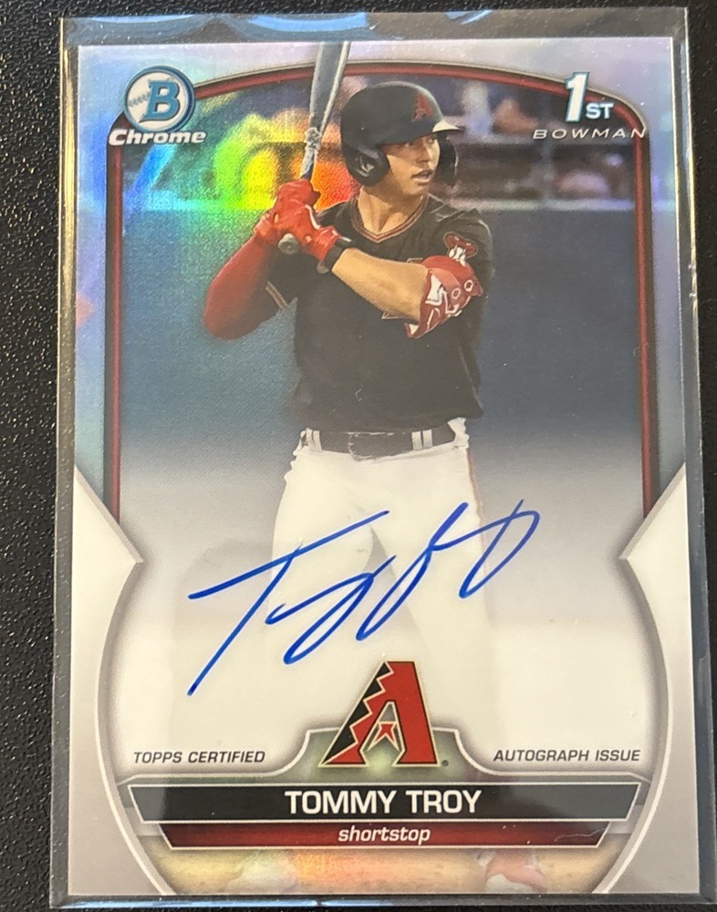 2023 Bowman Chrome Draft Tommy Troy Refractor /499 Auto