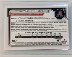 🔥2024 Bowman Draft – Ryan Waldschmidt 1st Bowman Chrome Sky Blue Refractor