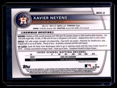 2025 Bowman Chrome Xavier Neyens 1st Lazer Refractor #BDC-2 Houston Astros