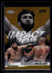 2026 Topps Chrome UFC – Impact Point Magomed Ankalaev #IP-16 Gold Refractor /50
