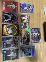 2025 Topps Chrome Baseball 10 Card Lot Trout Jobe McLean RC Gold /2026 Refractor