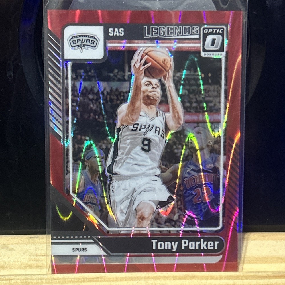 Tony Parker 2024-25 Donruss Optic #235 Legends Red Seismic 36 /149 San Antonio
