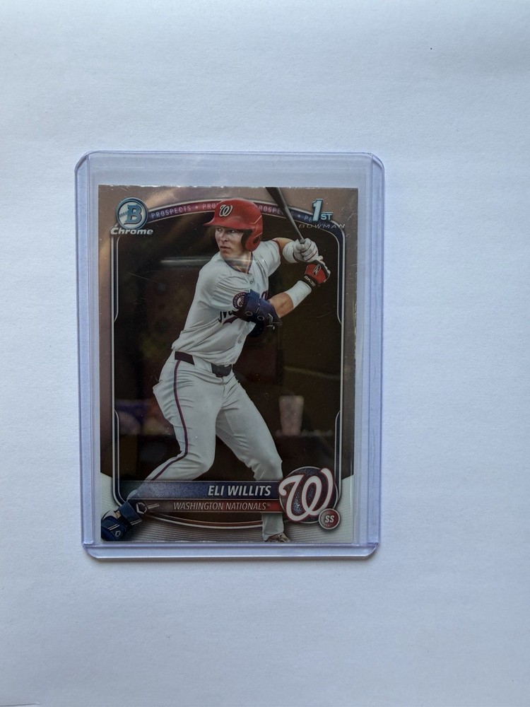 2025 Bowman 1st Draft Refractor Eli Willits Washington Nationals BDC-1 # will
