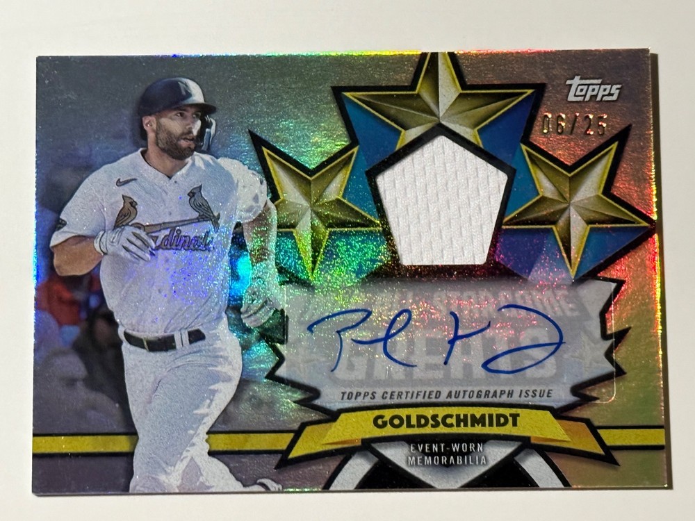 2025 Topps All Star Game Greats Paul Goldschmidt Autographed Relic /25