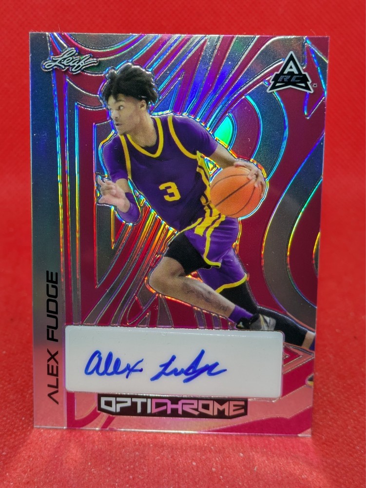 2022-23 Leaf Optichrome Alex Fudge #BA-AF1 Auto PINK ***7/8***