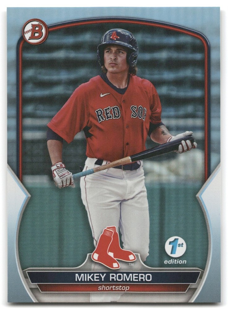 2023 BOWMAN PAPER 1ST EDITION #69 AQUA FOIL MIKEY ROMERO