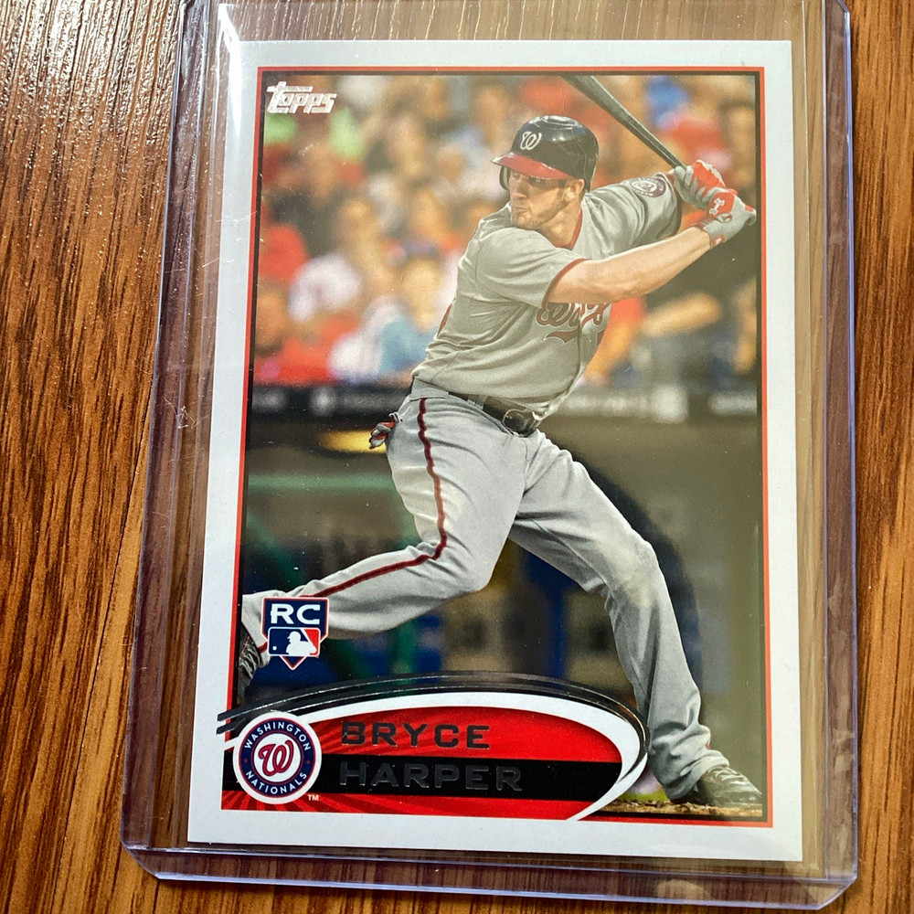 Topps 2012 Bryce Harper RC Rookie #661 Image Variation Batting Red Helmet