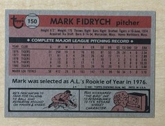 1981 Topps #150 Mark Fidrych Detroit Tigers THE BIRD