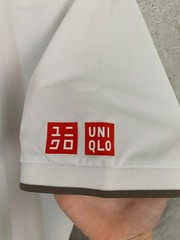 ROGER FEDERER 2019 WIMBLEDON UNIQLO RF TENNIS POLO T-SHIRT SIZE L