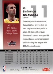 2005-06 Hoops #25 Zydrunas Ilgauskas – BSK