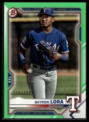 2021 Bowman #BP-139 Bayron Lora Prospects Neon Green #/399