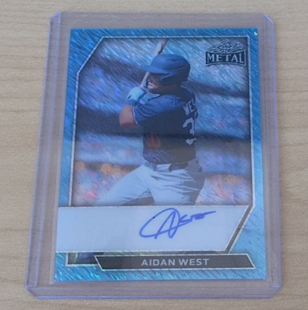 Topps Bowman Draft 2025 Aidan West Chrome Prospect Autographs Dodgers #CPA-AWE