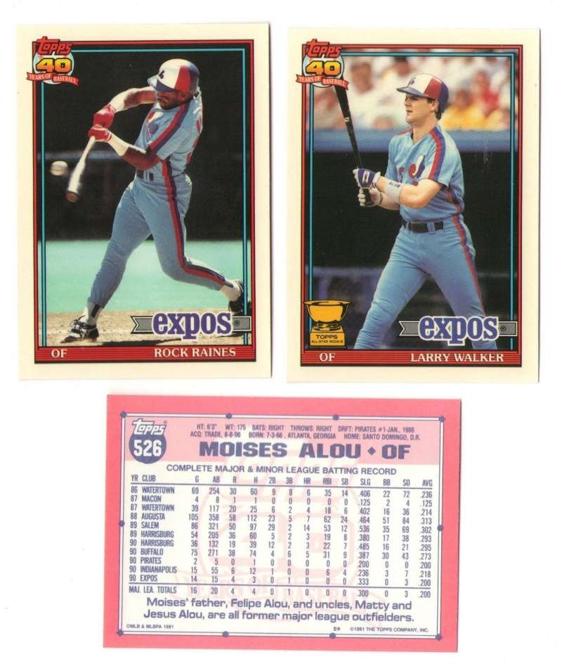 1991 Topps Tiffany – MONTREAL EXPOS Team Set