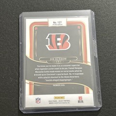 Joe Burrow 2024 Select Black and Orange Prizm Shock #127