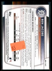 2025 Bowman Draft Paper 1st Ben Jacobs Tigers BD-141 5 card lot
