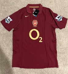 2005/06 Thierry Henry Nike Arsenal Home Jersey with EPL patch Size XL