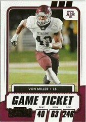 V12) 2021 Panini Contenders Von Miller Red SP Denver Broncos