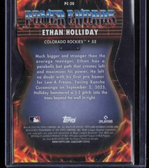 2026 Bowman #PC-20 Ethan Holliday Power Chords