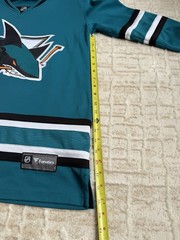 Fanatics NHL San Jose Sharks Women’s XL Teal Black White Hockey Jersey