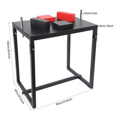 Foldable Arm Wrestling Table W/ Elbow & Forearm Pad Professional Battle Table