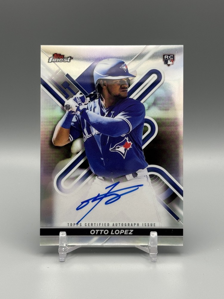 2022 Topps Finest Otto Lopez Rookie Auto #FA-OL Toronto Blue Jays Miami Marlins
