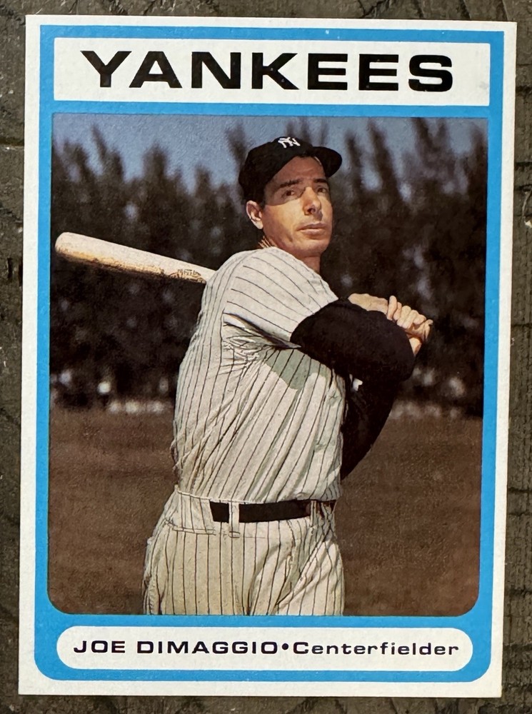 Joe DiMaggio 1987 Bowery Savings Bank Baseball Card