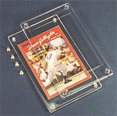 10 Pro Mold 1/4&Prime; 4-Screw Recessed Screwdown Regular Trading Card Holder 3×5 PC11