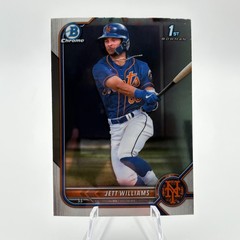2022 Bowman Draft #BDC-190 Jett Williams Chrome New York Mets QTY
