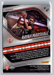 2025 Panini Prizm WNBA #47 Rayah Marshall White Seismic Prizms