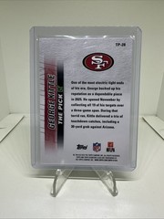 2025 Topps Signature Class George Kittle The Pick #TP-28 – San Francisco 49ers