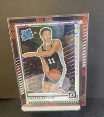 Carter Bryant 2025-26 Donruss Rookie RC Checkered Plaid #/125 – Spurs