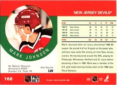 1990-91 Pro Set #168 Mark Johnson
