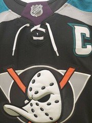 New Anaheim DUCKS Ryan Getzlaf Mens Adidas Jersey Black Size (42) XXS $225