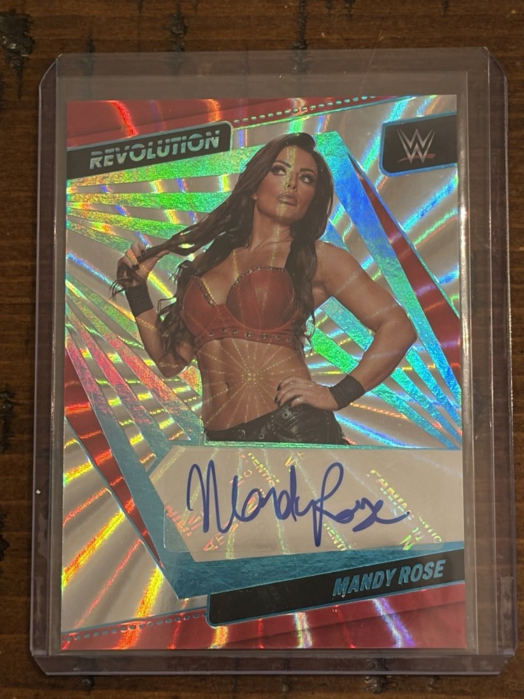 2022 Panini Revolution WWE Mandy Rose Autograph /99 Sunburst Parallel