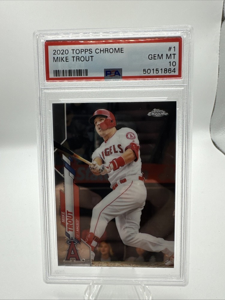Mike Trout 2020 Topps Chrome #1 LA Angels PSA 10 Gem Mint