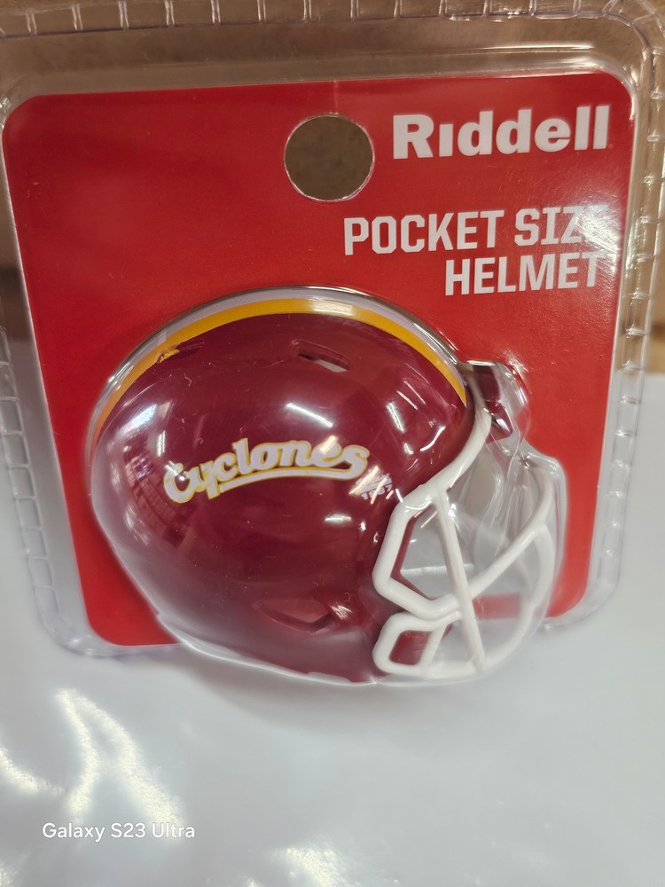 IOWA STATE CYCLONES 1987 CLAMSHELL 2026 VERSION NCAA POCKET PRO HELMET RIDDELL