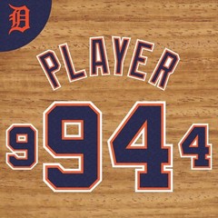DETROIT TIGERS ROAD JERSEY LETTERING AND NUMBERING KIT (1994-2015)