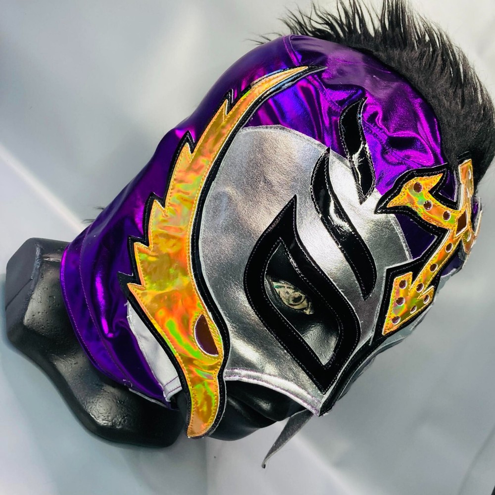 Phantom Havok Mysterio Wrestling Lucha Libre Costume Mask Mascara Luchador Gold