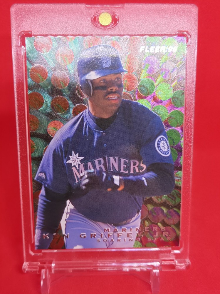 KEN GRIFFEY JR. RARE! SSP 1996 FLEER « SOARING STAR » INSERT CARD GEM BEAUTY🔥