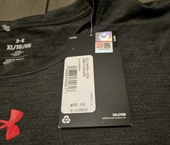 Under Armour Mens Maryland Terrapins Long Sleeve Shirt XL Loose Dark Grey