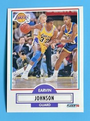 1990-91 Fleer #93 Earvin Magic Johnson MINT Los Angels Lakers Legend