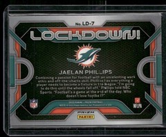 2023 Panini Prizm #LD-7 Jaelan Phillips Lockdown! Prizms Silver