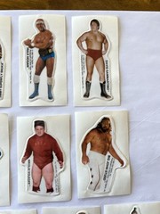 1985 Titan Sports WWF Puffy Stickers Lot of 15 Hulk Hogan Iron Sheik Lou Albano