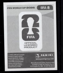 2026 Panini World Cup Sticker Collection Wesley #BRA-8 Brazil Gold Crumple